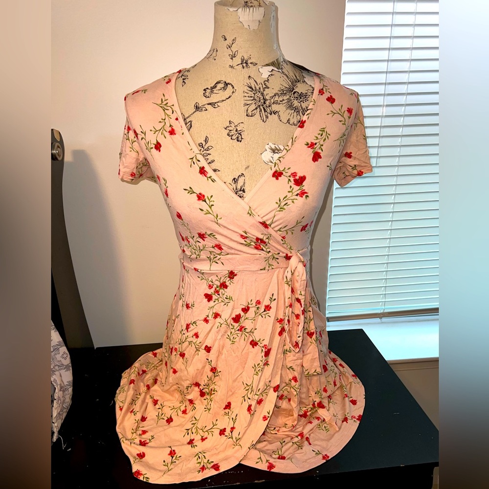 Forever21 floral wrap dress
